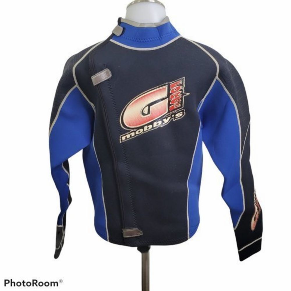 Mobbys H20‎ Body Works Wet Suit Top M G Force Blue
